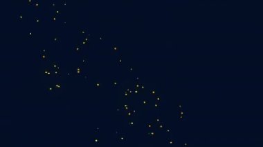 Şeffaf bir arkaplanda Altın Konfeti Patlama Animasyonu. Alfa Ekranında 3D Altın Konfeti Topu Canlandırması.