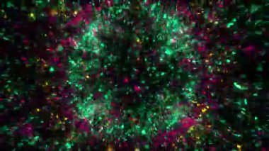 Patlama şok dalgası etkisi ve şeffaf bir arkaplanda farklı dalgalar. Soyut duman patlaması animasyonu. Alfa kanalında enerji animasyonunu ateşle. Şablonu Ört. Patlama şok dalgası.