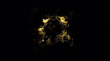 Patlama şok dalgası etkisi ve şeffaf bir arkaplanda farklı dalgalar. Soyut duman patlaması animasyonu. Alfa kanalında enerji animasyonunu ateşle. Şablonu Ört. Patlama şok dalgası.