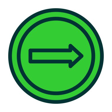 ok simgesi vektör illüstrasyonu