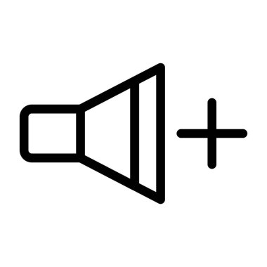 hoparlör vektörü ince çizgi simgesi