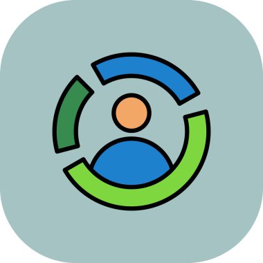 vektör pasta çizelgesi simgesi