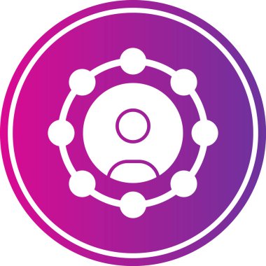 Benzersiz ağ vektör simgesi