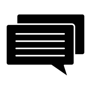 konuşma balonu simgesi, vektör illüstrasyonu