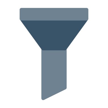 Şeffaf bir arkaplanda huni vektör simgesi. kullanım ve web tasarımı için huni simgesi ve mobil tasarım.