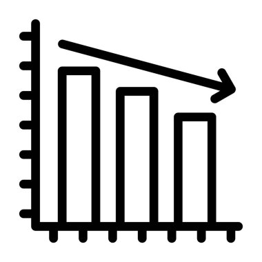 bar çizelgesi simgesi, vektör illüstrasyonu