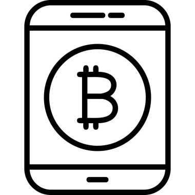 bitcoin. Web simgesi basit tasarım