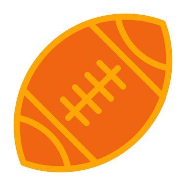 İzole edilmiş Amerikan futbol topu ikonu