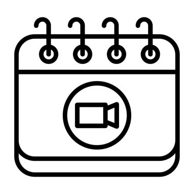 takvim anımsatıcı simgesi vektör çizimi çizimi