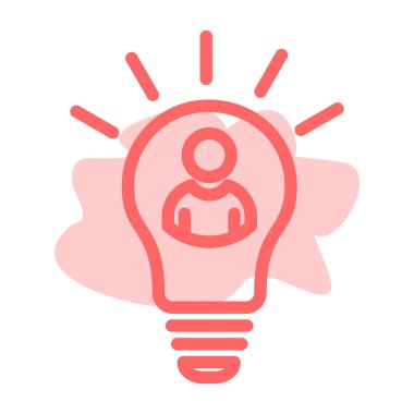 yaratıcı fikirler ikon vektör illüstrasyonu