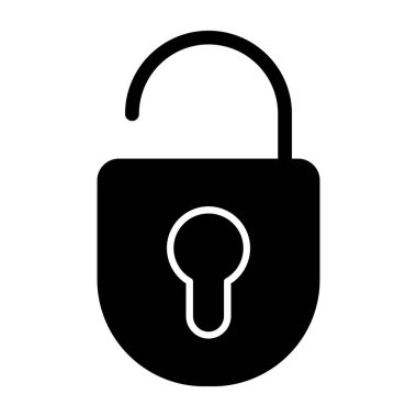 ikon vektör illüstrasyonunu kilitle