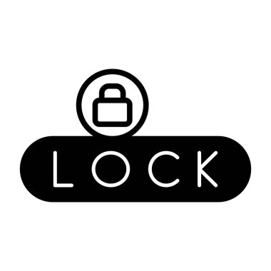 vektör logo tasarımını kilitle. Logo simgesini kilitle. simge vektörünü kilitle.