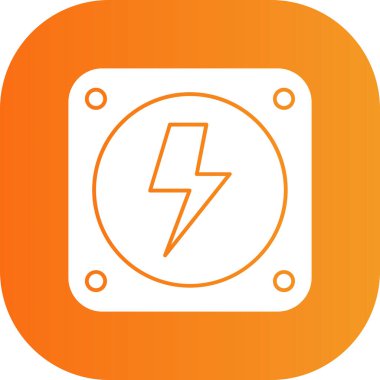 güç simgesi, modern vektör çizimi tasarımı