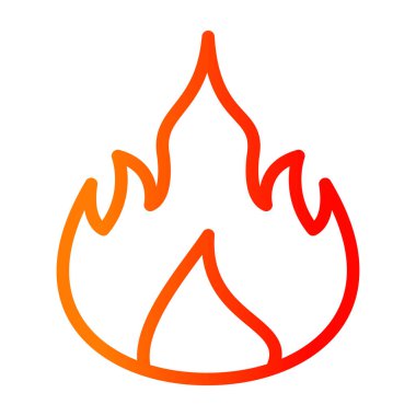 Ateş vektörü simgesini ateşle