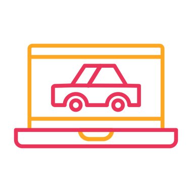 araba simgesi vektör illüstrasyonu