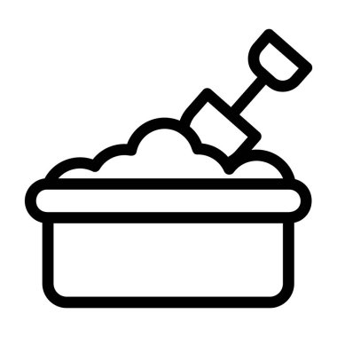 boya fırçası çizgisi ikon vektörü. Boya fırçası işareti. izole edilmiş çizgi simgesi siyah illüstrasyon