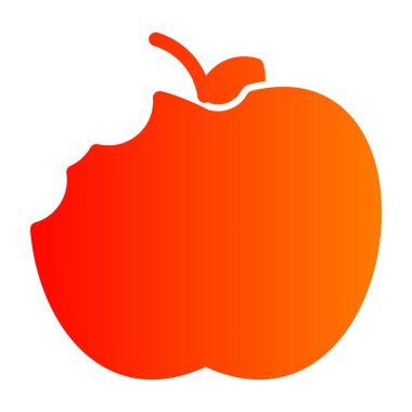 Elma meyvesi ikonu. vektör illüstrasyonu