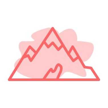 Dağların vektör illüstrasyonu