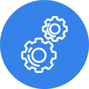 Teçhizat Web simgesi basit illüstrasyon