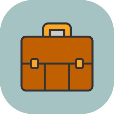 Seyahat çantası ikonlu bavul. vektör grafiği