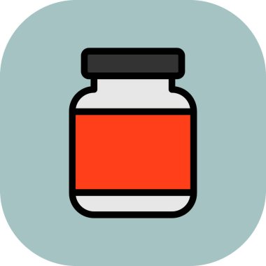 Tıp şişe simge vektör çizim tasarımı