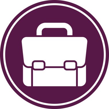 Çanta. Web simgesi basit illüstrasyon