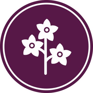 çiçek simgesi vektör illüstrasyonu