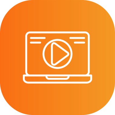 vektör lcd simgesi illüstrasyonu