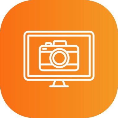 Kamera vektör simge işareti simge vektör çizim kişisel ve ticari kullanım için..