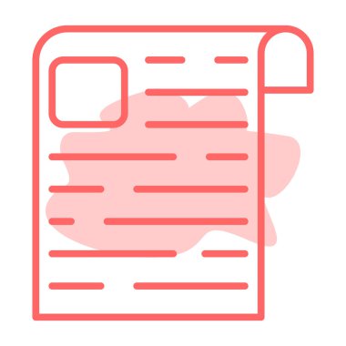 belge simgesi, vektör illüstrasyon tasarımı