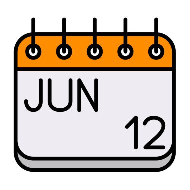 Takvim simgesi, vektör çizimi