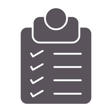 Kontrol listesi simgesi, vektör illüstrasyon tasarımı