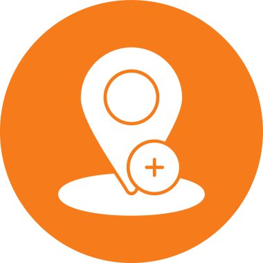 Konumu PIN simgesi. vektör çizim