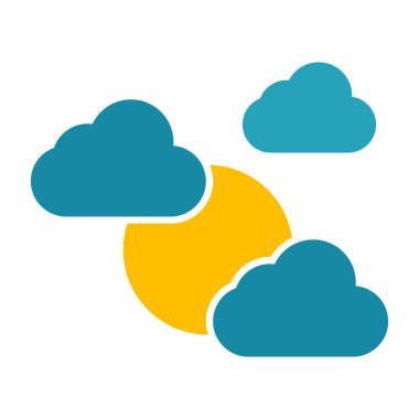 Bulut hesaplama simgesi vektör illüstrasyonu