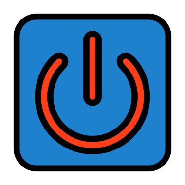 elektrik dolgu simgesi, basit vektör