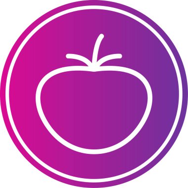 vektör illüstrasyonu, elma simgesi