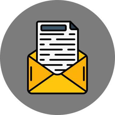 e- posta simgesi vektör illüstrasyonu