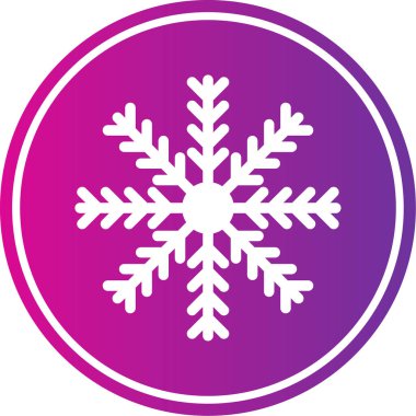 Kar Tanesi simgesi basit bir şekilde izole edilmiş illüstrasyon vektörü. kış ve noel sembolü vektör illüstrasyonu