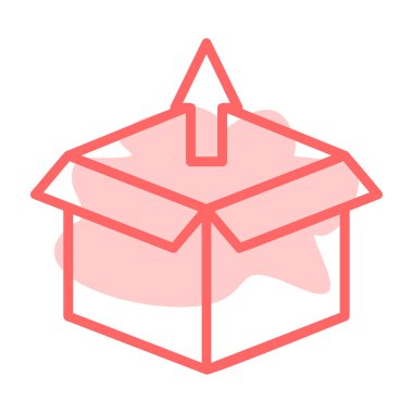 kutu simgesi vektör illüstrasyonu