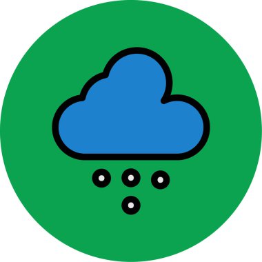 Bulut simgesi vektör illüstrasyonu