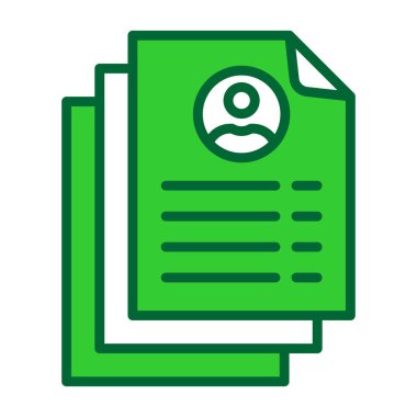 dosya vektörü düz renk simgesi