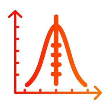 vektör kırmızı çizgi çizelgesi. diyagram grafiği