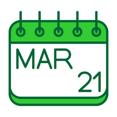 Takvim simgesi vektör illüstrasyonu