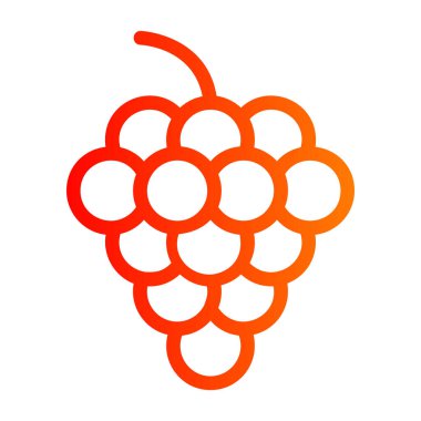 taze meyve yassı tasarım simgesi