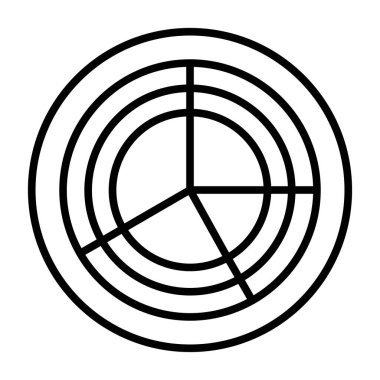 pasta grafiği vektör simgesi