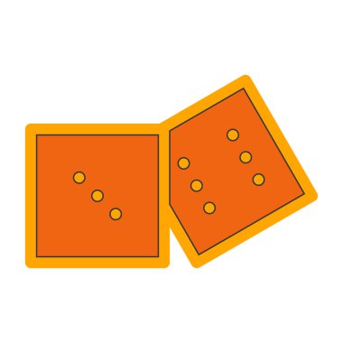 Kumarhane çipleri ikon vektör illüstrasyon tasarımı