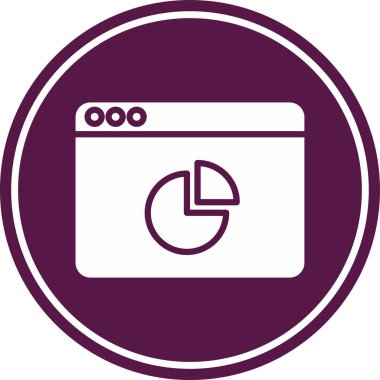 tarayıcı web sayfası basit simge, vektör illüstrasyonu