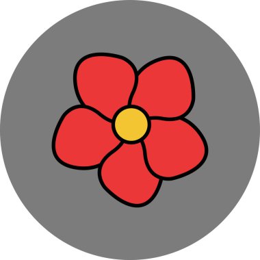 çiçek simgesi vektör illüstrasyonu