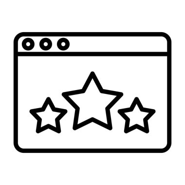 Web vektörü düz çizgi simgesi