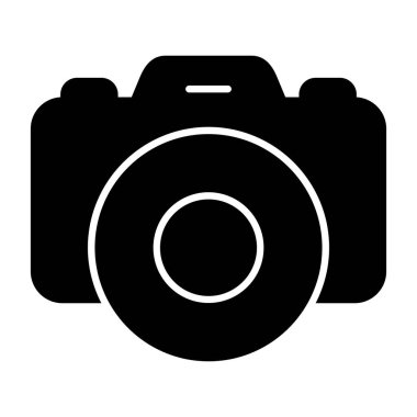 Kamera. Web simgesi basit illüstrasyon